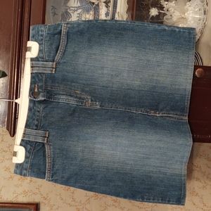 Old Navy Vintage 100% Cotton Jean Skirt Dark Wash Size 6